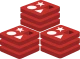 Redis cluster logo